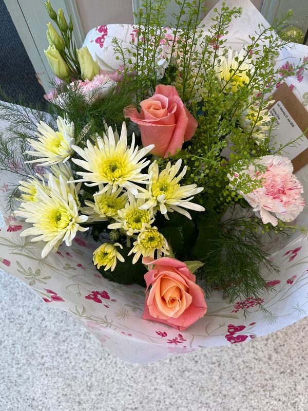 Flowers delivered to customer