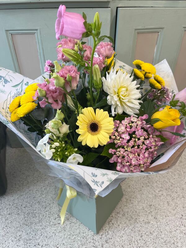 Flowers delivered to customer