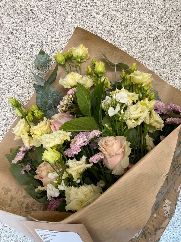 Flowers delivered to customer