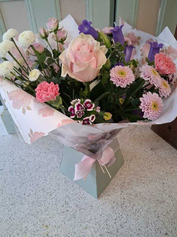 Flowers delivered to customer