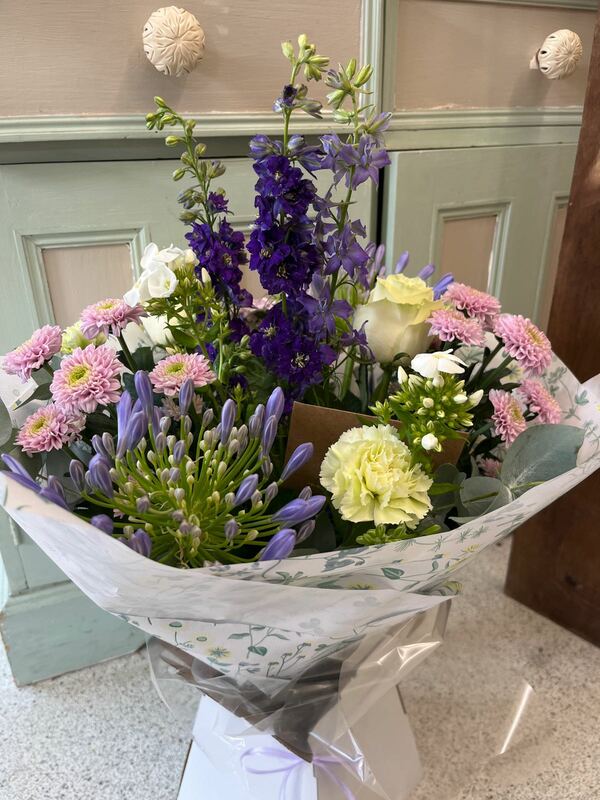 Flowers delivered to customer
