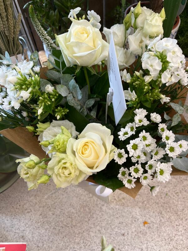 Flowers delivered to customer