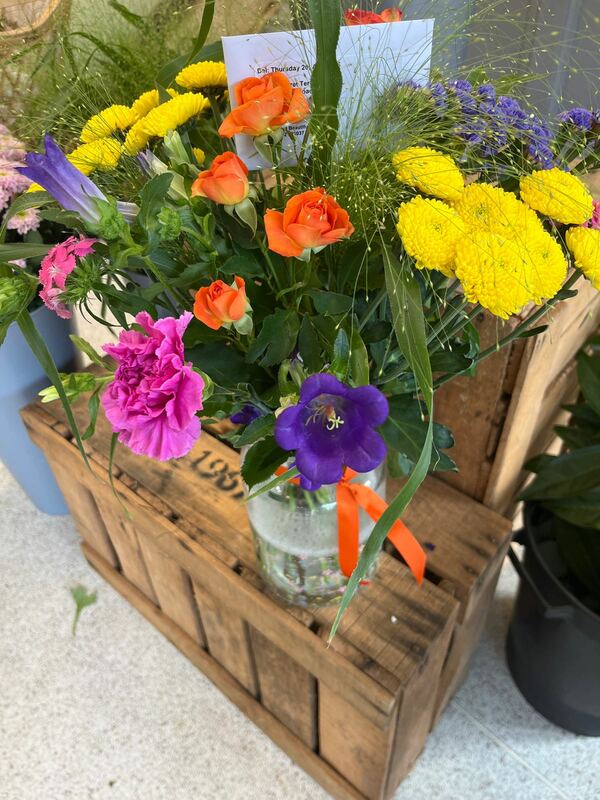 Flowers delivered to customer