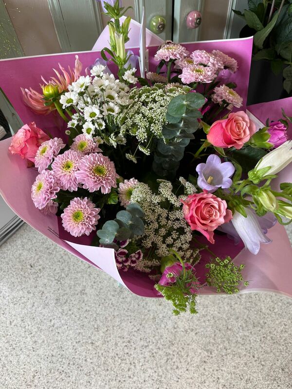 Flowers delivered to customer
