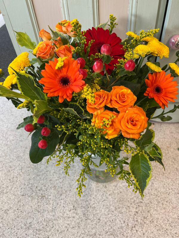 Flowers delivered to customer