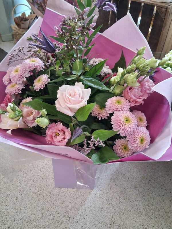 Flowers delivered to customer