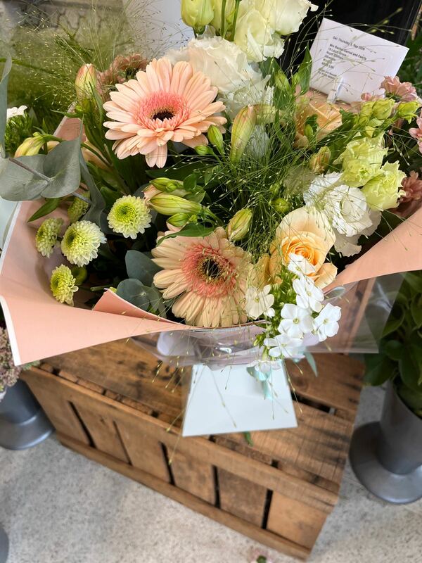 Flowers delivered to customer