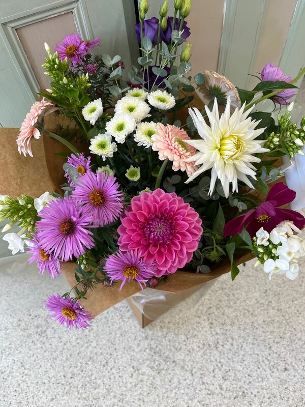 Flowers delivered to customer