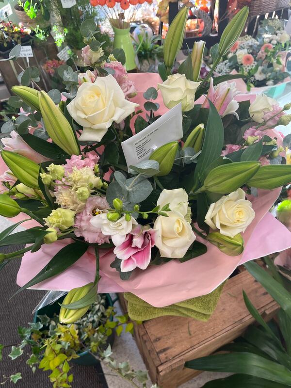 Flowers delivered to customer