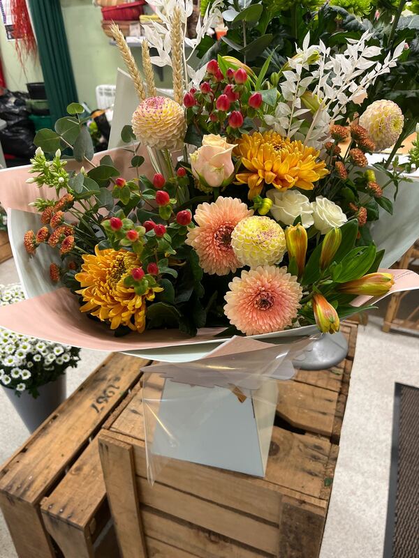 Flowers delivered to customer