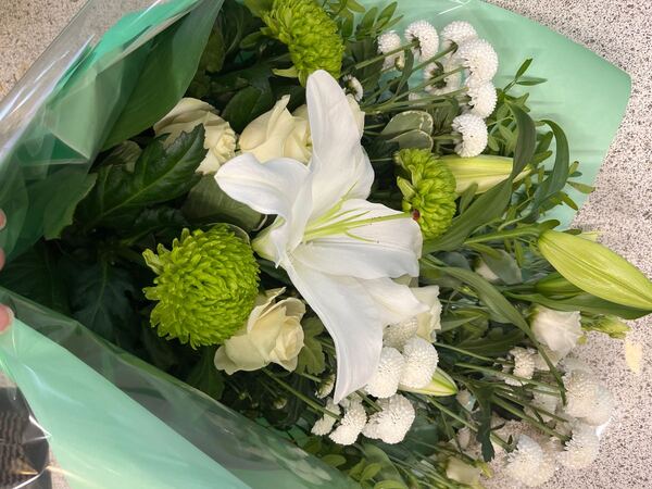 Flowers delivered to customer