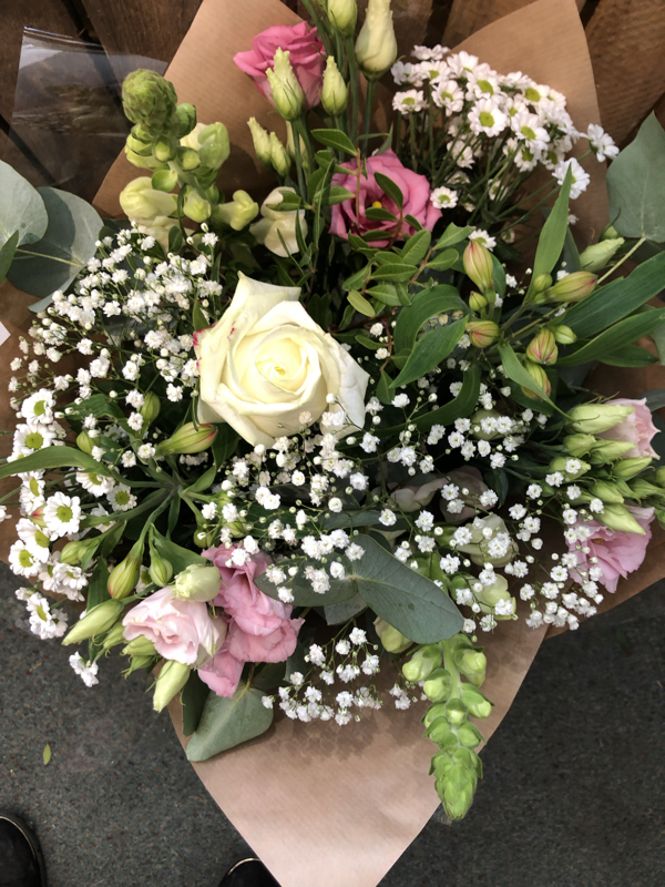 Flowers delivered to customer