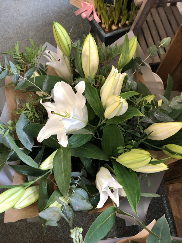 Flowers delivered to customer