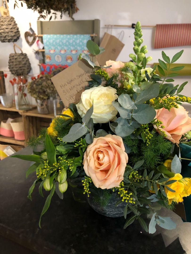 Flowers delivered to customer