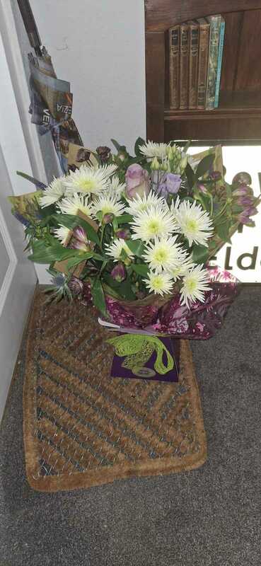 Flowers delivered to customer
