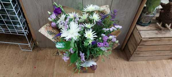 Flowers delivered to customer