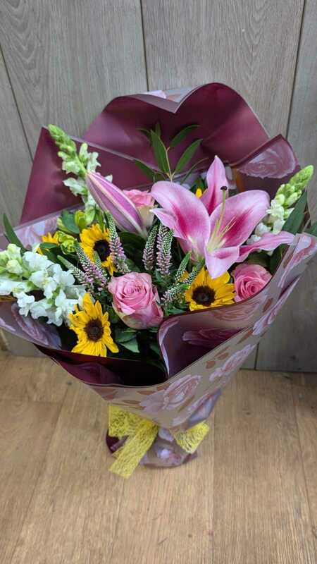 Flowers delivered to customer