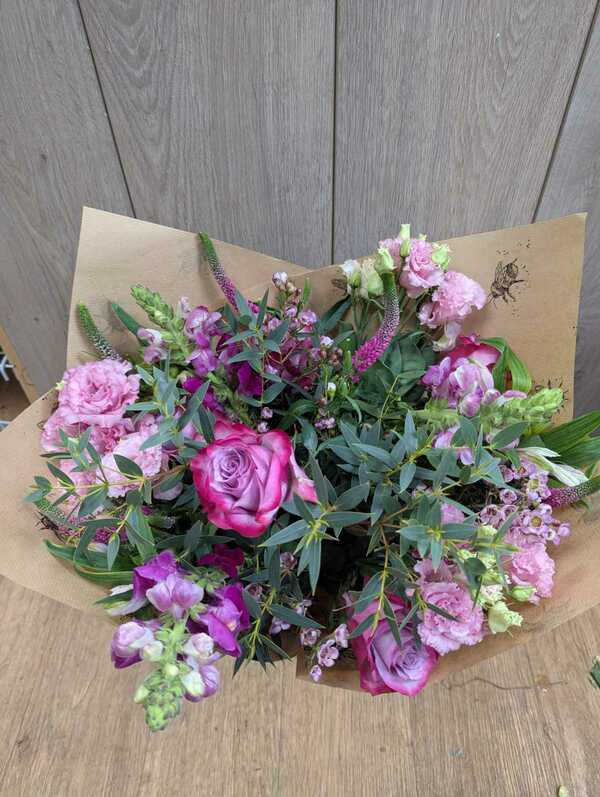 Flowers delivered to customer