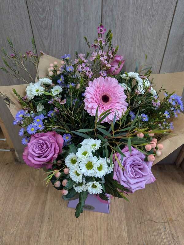 Flowers delivered to customer