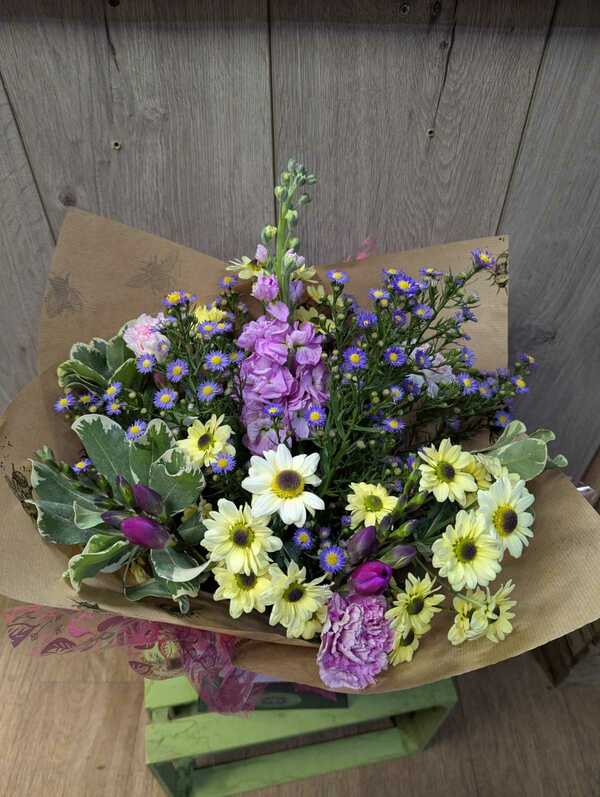 Flowers delivered to customer
