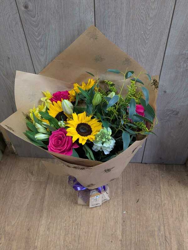 Flowers delivered to customer