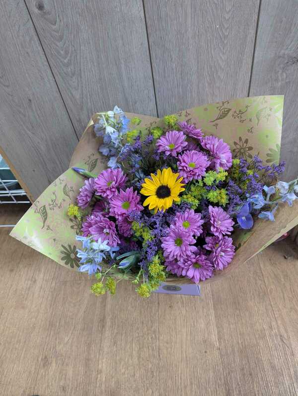 Flowers delivered to customer