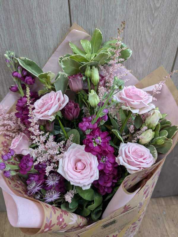 Flowers delivered to customer