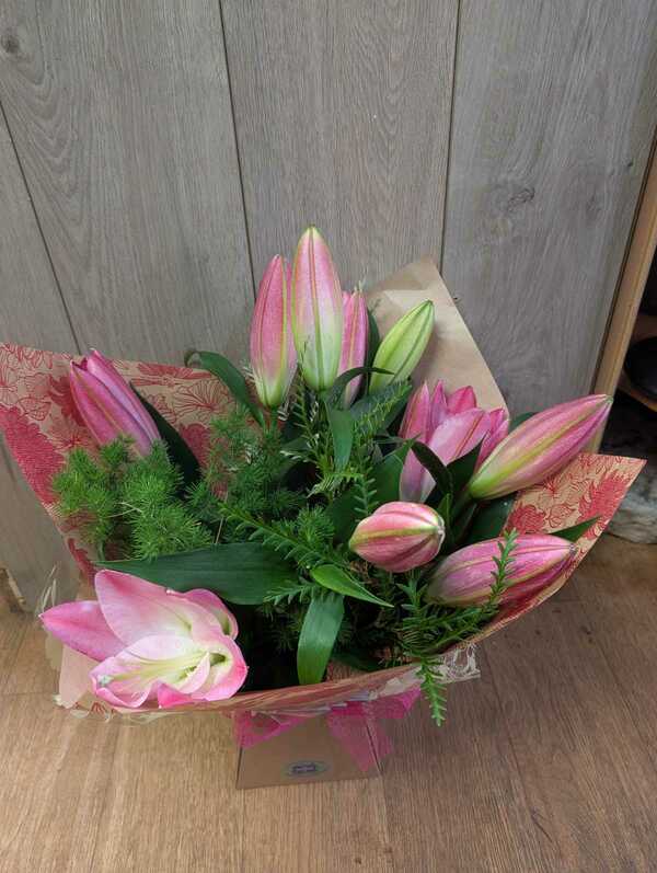 Flowers delivered to customer