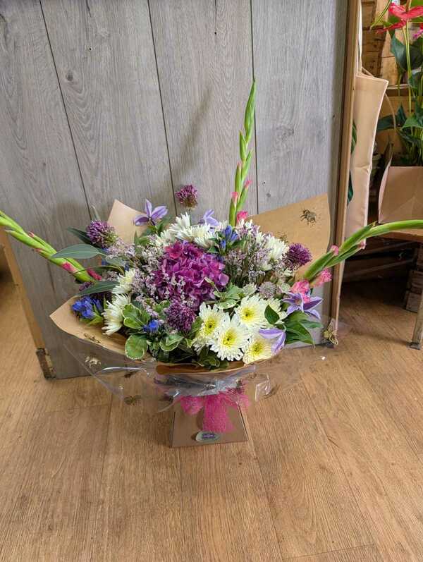 Flowers delivered to customer