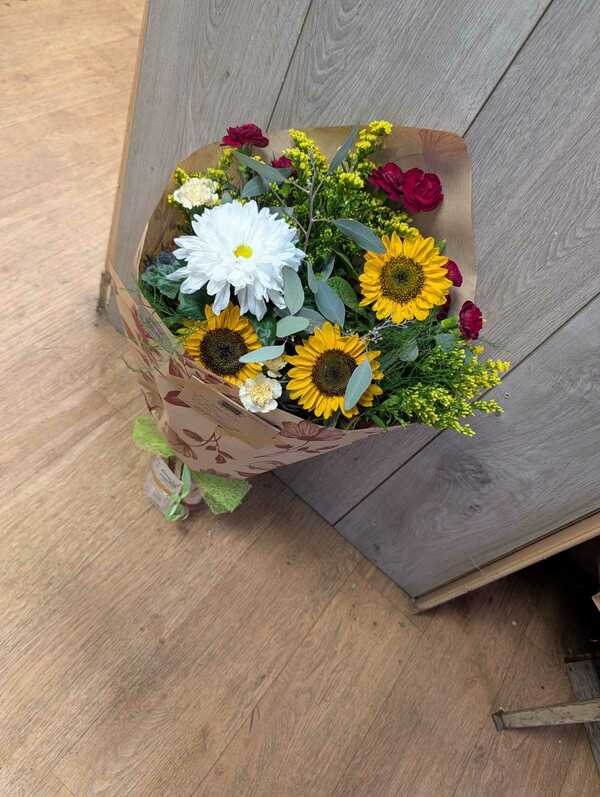 Flowers delivered to customer