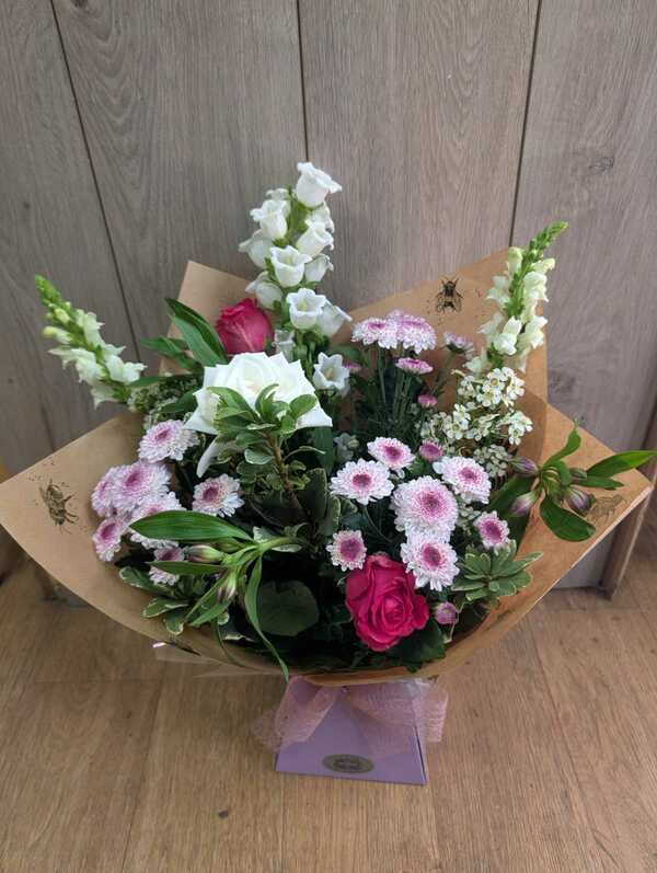 Flowers delivered to customer