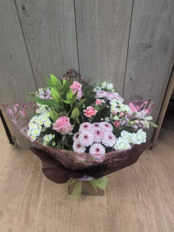 Flowers delivered to customer