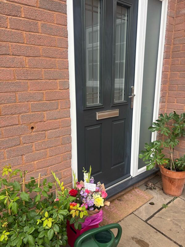 Flowers delivered to customer