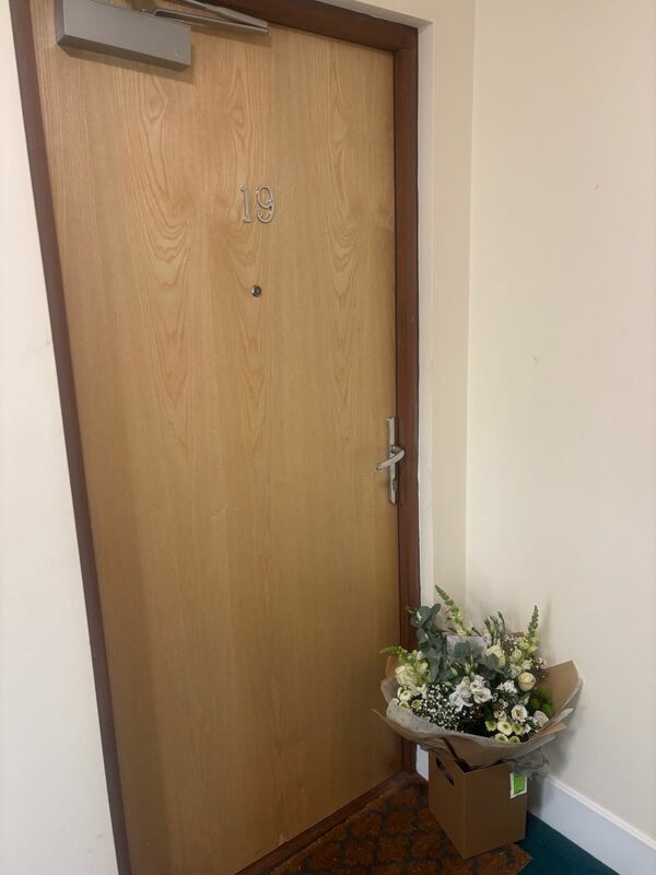 Flowers delivered to customer