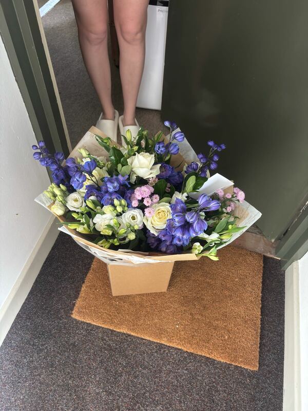 Flowers delivered to customer