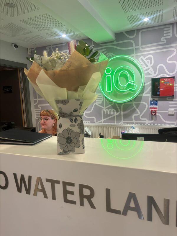 Flowers delivered to customer