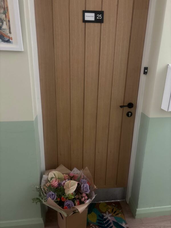 Flowers delivered to customer