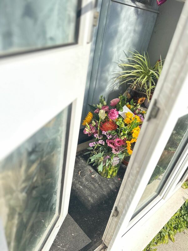 Flowers delivered to customer