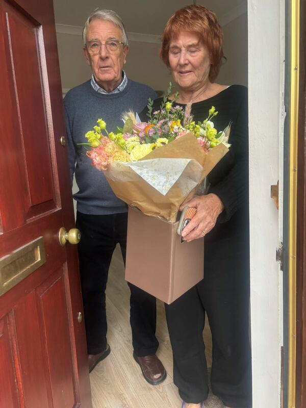 Flowers delivered to customer