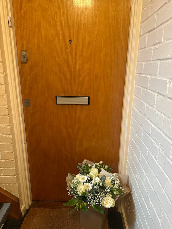Flowers delivered to customer