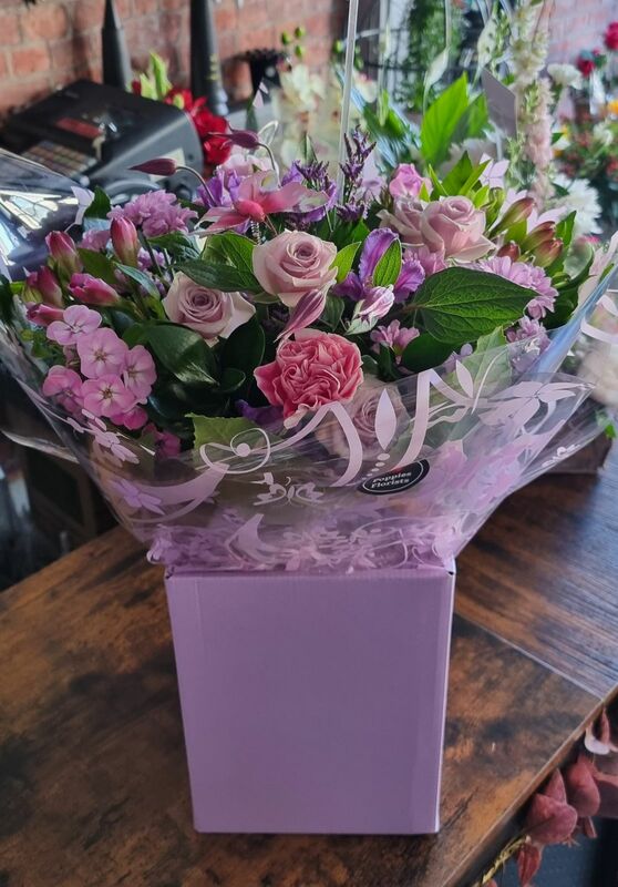 Flowers delivered to customer