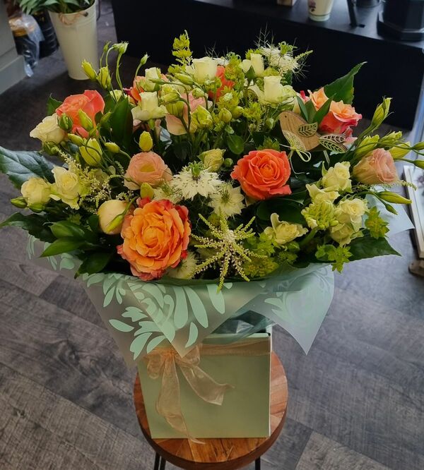 Flowers delivered to customer