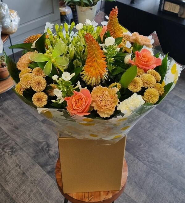 Flowers delivered to customer