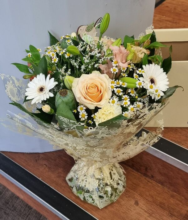 Flowers delivered to customer