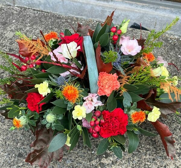 Flowers delivered to customer