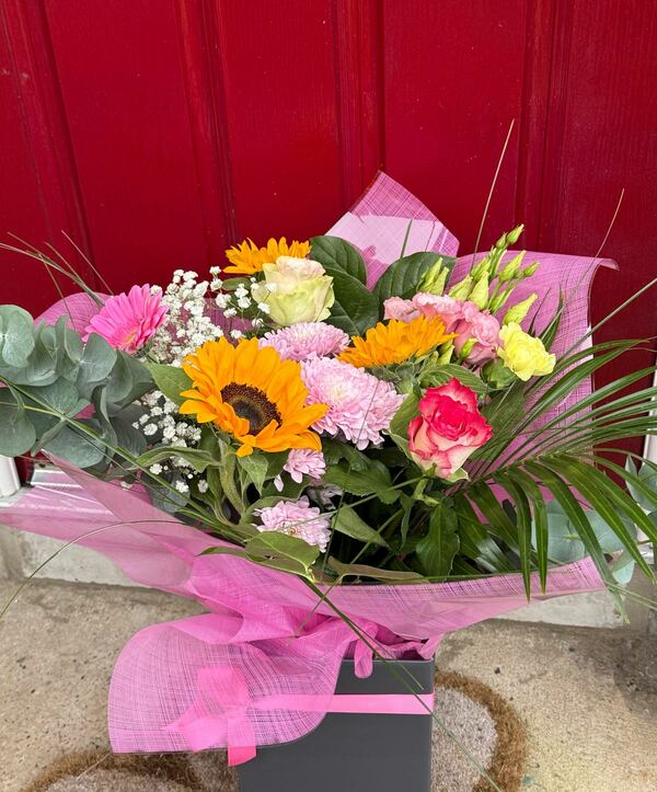 Flowers delivered to customer