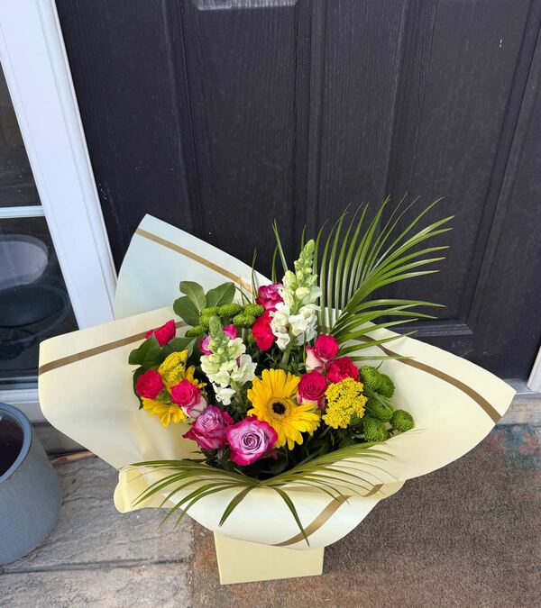 Flowers delivered to customer