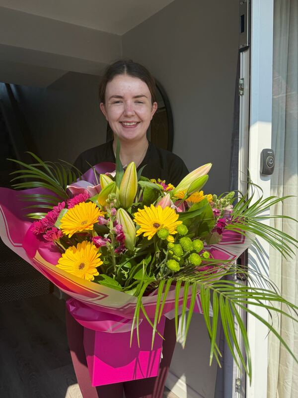 Flowers delivered to customer