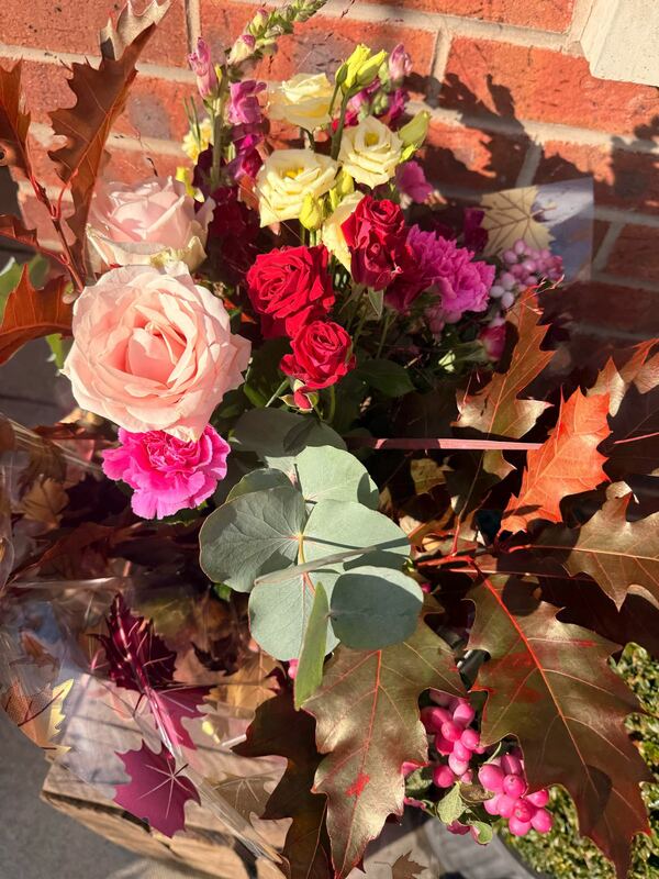 Flowers delivered to customer
