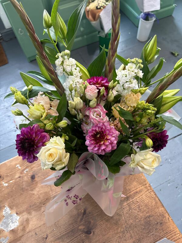 Flowers delivered to customer